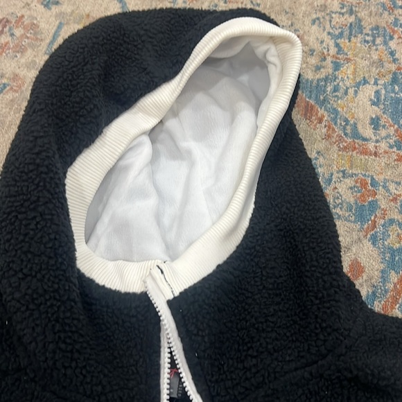 NWT FP Movement hit the slopes fleece hoodie black / white medium - Picture 4 of 4